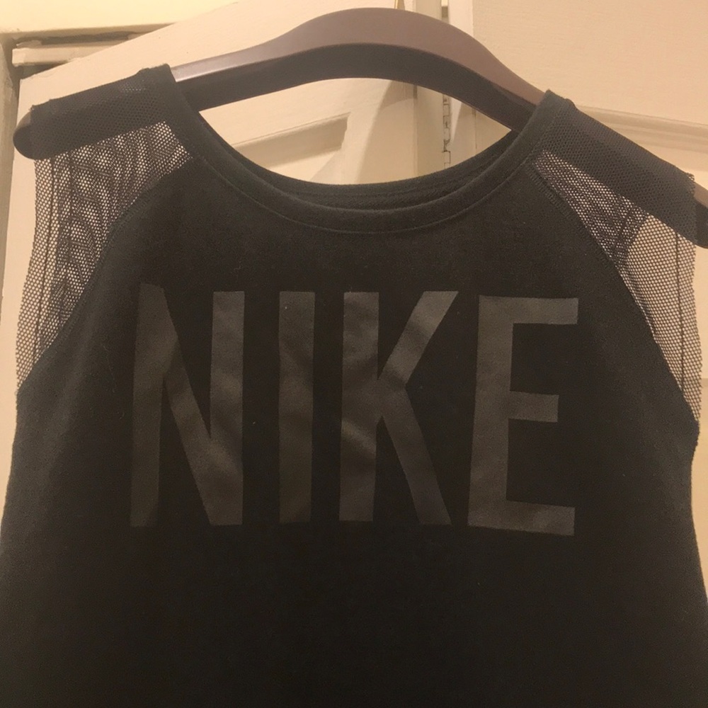 Nike muscle tee with mesh shoulders